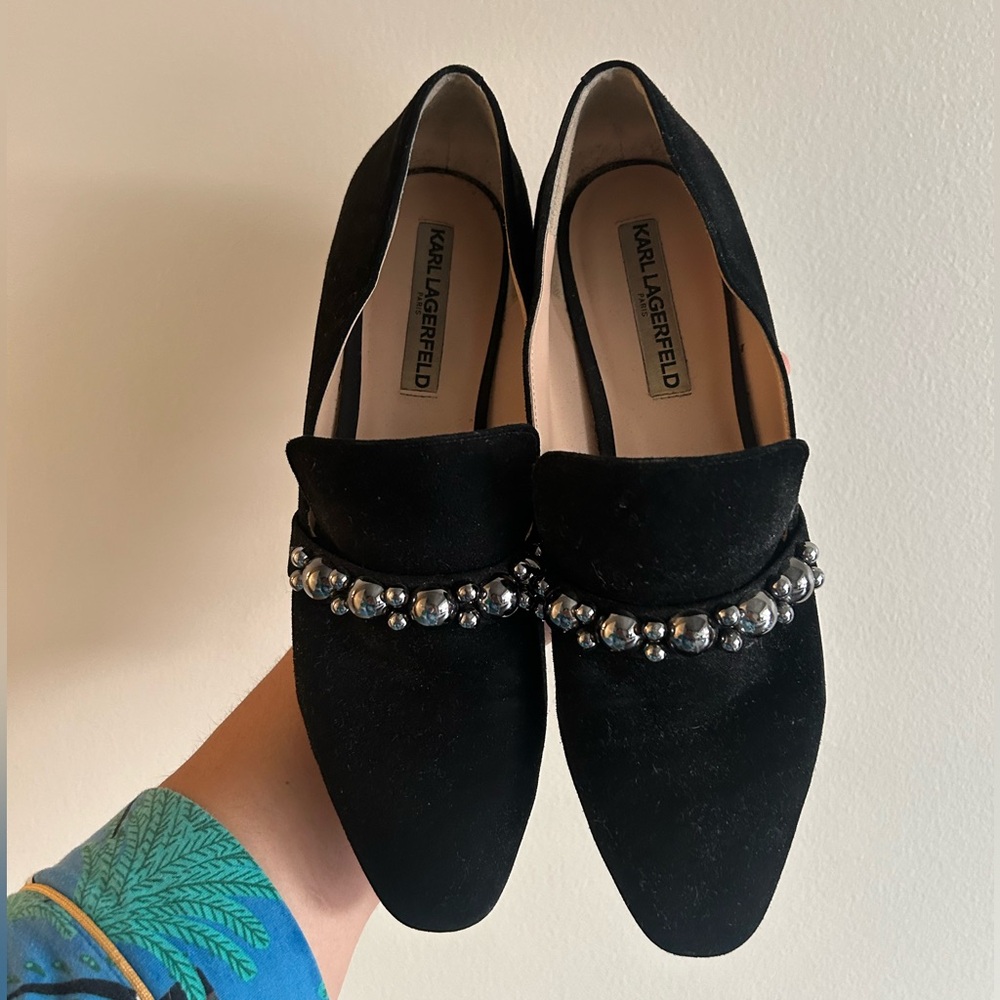 Karl Lagerfeld Paris Black Women’s Loafers
